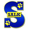 Jonas Salk logo S with paw prints